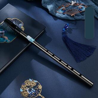 Klarinet Ierse Fluitje Beginner 6-Gat Klarinet Tin Treble Klarinet zwart-c toon