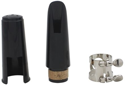 Klarinet Mondstuk Kit Met Ligatuur, Een Riet En Plastic Cap ~ Black B36F