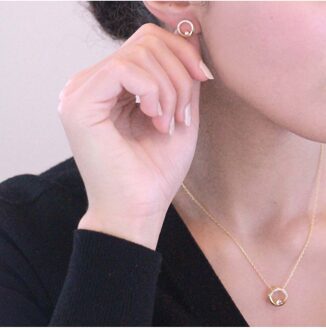 Klarinet sets - Oostenrijks kristal Wit & Goud - One Size