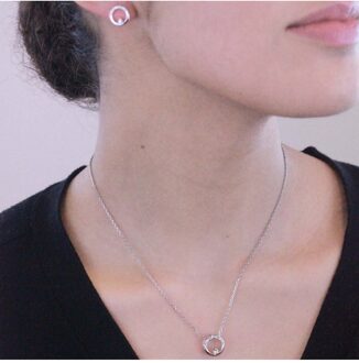 Klarinet sets - Oostenrijks kristal Wit Zilver - One Size