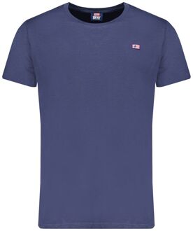 Klassiek Crew Neck T-shirt Korte Mouwen Paars - 2XL