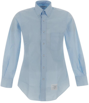 Klassiek Katoenen Overhemd Thom Browne , Blue , Heren - L,S
