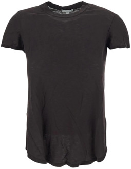 Klassiek Katoenen T-shirt James Perse , Black , Dames - XS