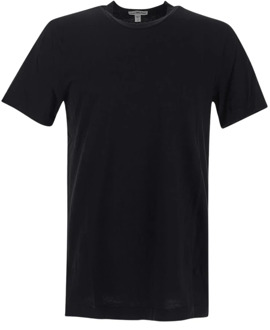 Klassiek Katoenen T-shirt James Perse , Black , Heren - 2Xl,Xl,M,S