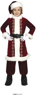 Klassiek Kerstman Kostuum Kind Claus Rood - Zalm