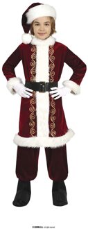 Klassiek Kerstman Kostuum Kind Claus Rood - Zalm