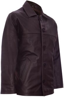 Klassiek rundlederen boxjack Bruin - XL