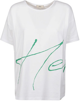Klassiek T-Shirt Herno , White , Dames - L,M,S,Xs