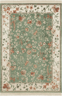 Klassiek vloerkleed Oriental Flowers - groen 160x230 cm