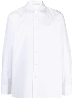 Klassiek Wit Katoenen Overhemd The Row , White , Heren - Xl,M