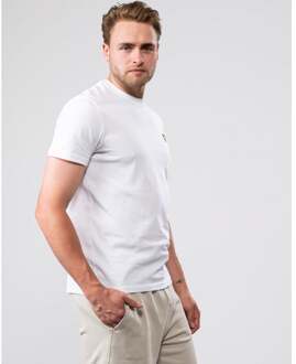 Klassiek Wit Katoenen T-Shirt voor Heren Lyle & Scott , White , Heren - Xl,L,M