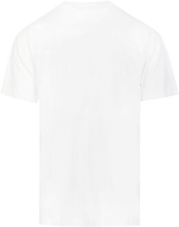 Klassiek wit T-shirt met Palm Angels Leaf-logo - maat S