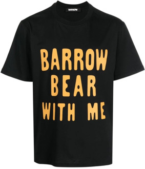 Klassiek Zwart Jersey T-Shirt Barrow , Black , Heren - Xl,L