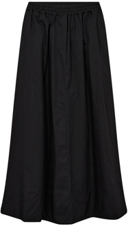 Klassieke A-lijn Midi Rok Co'Couture , Black , Dames - L