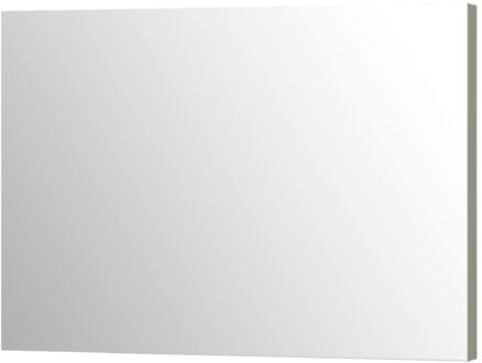 Klassieke Badkamerspiegel Napoli - Rechthoekig - Hoogglans Grijs - 120x80 Cm