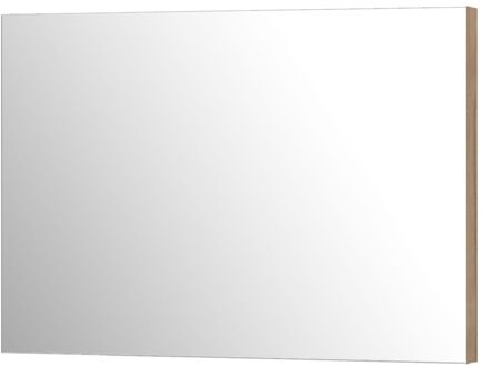 Klassieke Badkamerspiegel Napoli - Rechthoekig - Met Planchet - Asgrijze Eik - 120x80 Cm