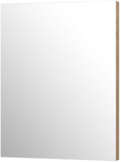 Klassieke Badkamerspiegel Napoli - Rechthoekig - Met Planchet - Asgrijze Eik - 60x80 Cm