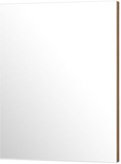 Klassieke Badkamerspiegel Napoli - Rechthoekig - Naturel Eik - 60x80 Cm