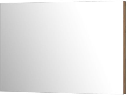 Klassieke Badkamerspiegel Napoli - Rechthoekig - Natuur Eik - 120x80 Cm