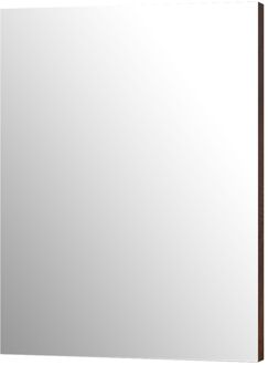 Klassieke Badkamerspiegel Napoli - Rechthoekig - Notenhout - 60x80 Cm