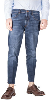 Klassieke Blauwe Straight Jeans Don The Fuller , Blue , Heren - W34
