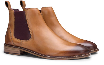 Klassieke Chelsea-laarzen van bruin leer voor heren - EU 42 / UK 8