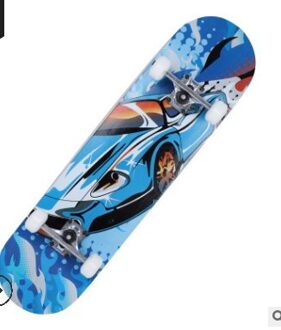 Klassieke Concave Skateboard Galaxy Night Print Longboard Esdoorn Deck Extreme Sport En Buiten Dubbele Kick Truc Voor Beginners 1