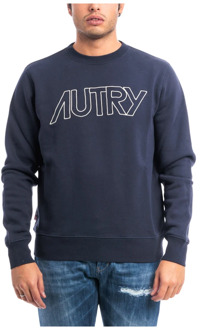 Klassieke Crewneck Sweatshirt Autry , Blue , Heren - XL