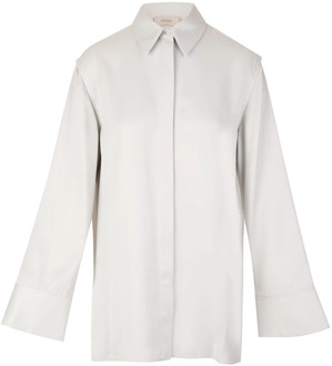 Klassieke Dames Overhemd Agnona , White , Dames - 2Xl,Xl