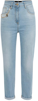 Klassieke Denim Jeans voor Dagelijks Gebruik Elisabetta Franchi , Blue , Dames - W29