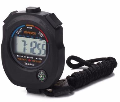 Klassieke Digitale Professionele Handheld Lcd Chronograaf Sport Waterdichte Digitale Lcd Stopwatch Timer Teller Sport Alarm