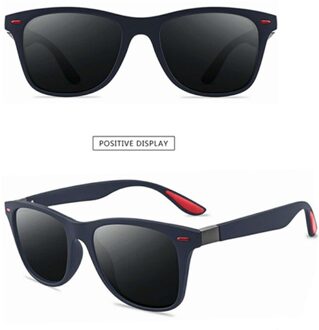 Klassieke Gepolariseerde Zonnebril Mannen Vrouwen Rijden Vierkante Frame Zonnebril Mannelijke Goggle UV400 Driver Bril