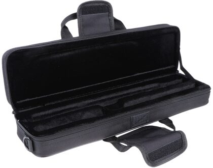 Klassieke Gewatteerde Fluit Carry Case Bag Cover Met Side Pocket Schouderriem