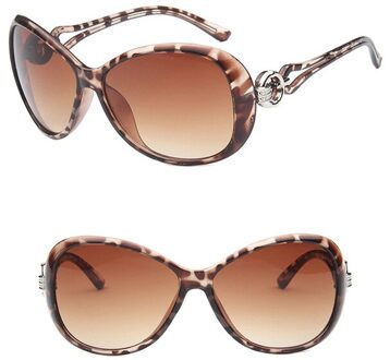 Klassieke Gradiënt Zonnebril Vrouwen Vintage Oversized Zonnebril UV400 Oculos De Sol Feminino champagne