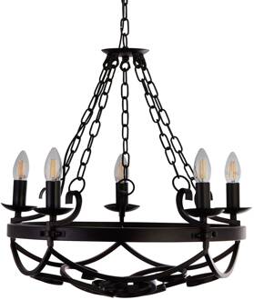 Klassieke hanglamp CartwheelØ 54cm 8905-5BK