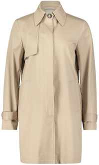 Klassieke Katoenen Trenchcoat Amber & June , Beige , Dames - XS