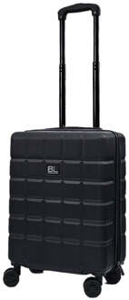 Klassieke koffer met harde schaal en 8 wielen Zwart - One Size