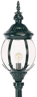 Klassieke lantaarnpaal JANEIRO, zwart transparant