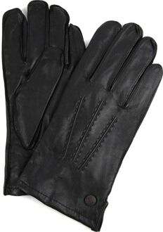 Klassieke leren handschoenen heren model Dudley Color: Black, Size: 8.5