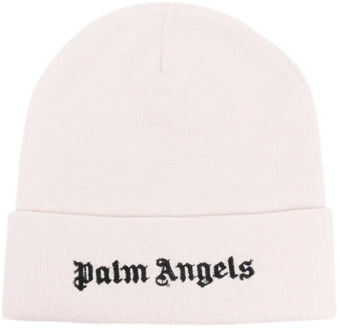 Klassieke Logo Beanie Hoed Palm Angels , Pink , Dames - ONE Size