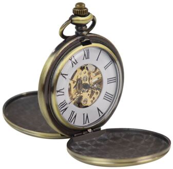 Klassieke Mechanische Zakhorloge Peaky Blinders Vintage Skeleton Automatisch Goud