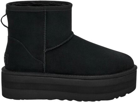 Klassieke Mini Platform Laarzen Zwart UGG , Black , Dames - 41 EU