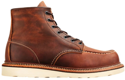 Klassieke Moc Toe Laars - Copper Rough Tough Red Wing Shoes , Brown , Heren - 43 1/2 Eu,40 Eu,41 1/2 Eu,44 Eu,41 Eu,43 Eu,39 EU