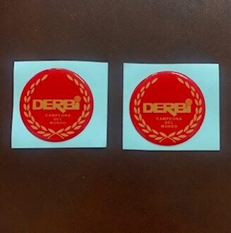Klassieke Motorfiets Stickers Deposito Derbi Vinyl Classic Reliëf 3D