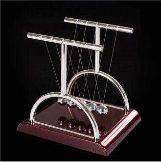 Klassieke Newton Cradle Balance Balls Metalen , Wetenschap Psychologie Puzzel Bureau Fun Gadget Met Plastic Basis