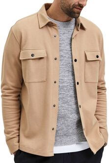 Klassieke Overhemdjasje voor Heren Selected Homme , Beige , Heren