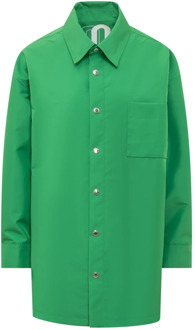 Klassieke Oversized Shirt voor Vrouwen Khrisjoy , Green , Dames