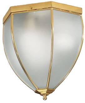 Klassieke plafondlamp Dina Wit, goud