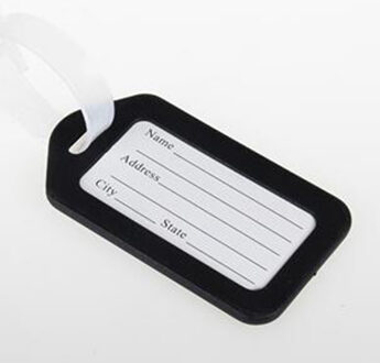 Klassieke Plastic Bagagelabel Reizen Koffer Bagage Reizen Accessorie Mixproof Boarding Tag Adres Label Naam ID Tags 6 Kleur 2