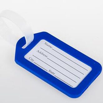 Klassieke Plastic Bagagelabel Reizen Koffer Bagage Reizen Accessorie Mixproof Boarding Tag Adres Label Naam ID Tags 6 Kleur